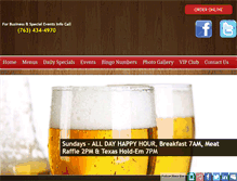 Tablet Screenshot of maxxbarandgrill.com